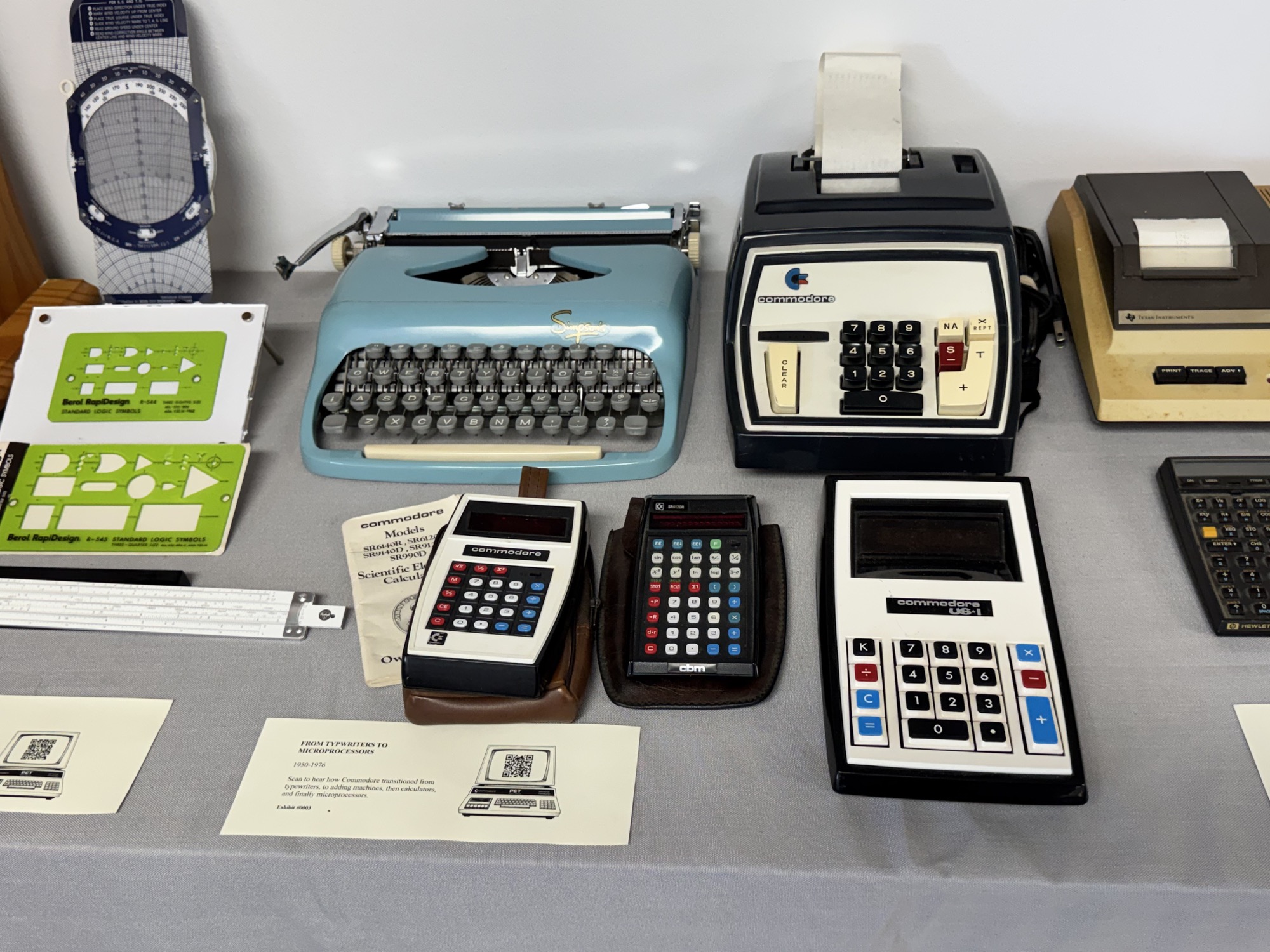 From Typewriters to Calculators display